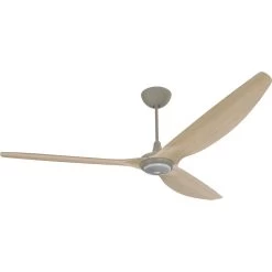 Haiku 84 Inch Satin Nickel With Natural Bamboo Blades Ceiling Fan