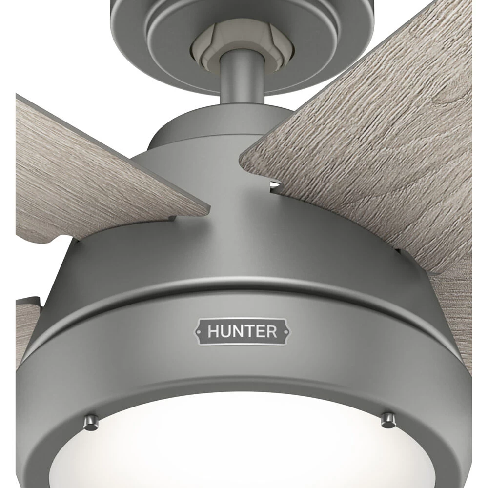 Burroughs 52 Inch Matte Silver With Light Gray Oak Blades Ceiling Fan 12 Burroughs 52 Inch Matte Silver With Light Gray Oak Blades Ceiling Fan - Image 12