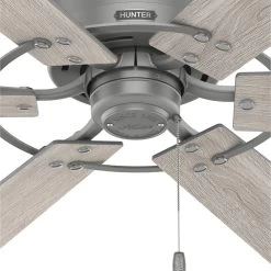 Gilrock 52 Inch Matte Silver With Light Gray Oak/Warm Grey Oak Blades Ceiling Fan -Electric Fan Promotion Store izdz7uaqrdly1ym0cu1a