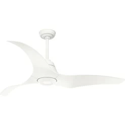 Arwen 60 Inch Porcelain White Outdoor Ceiling Fan
