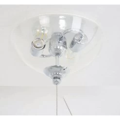 Universal 2 Light Clear Seeded Fan Bowl Light Kit