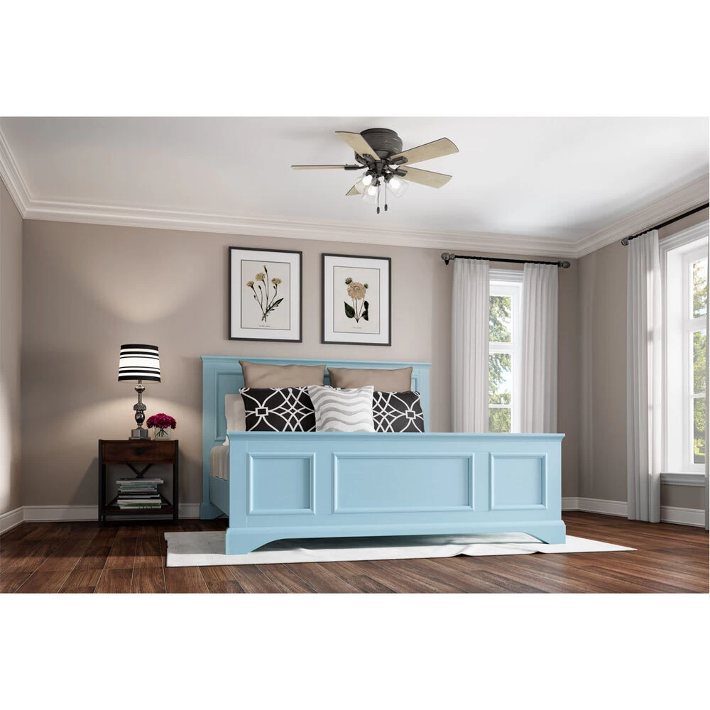 Crestfield 42 Inch Noble Bronze With Bleached Grey Pine/Greyed Walnut Blades Ceiling Fan, Low Profile 3 Crestfield 42 Inch Noble Bronze With Bleached Grey Pine/Greyed Walnut Blades Ceiling Fan, Low Profile - Image 3