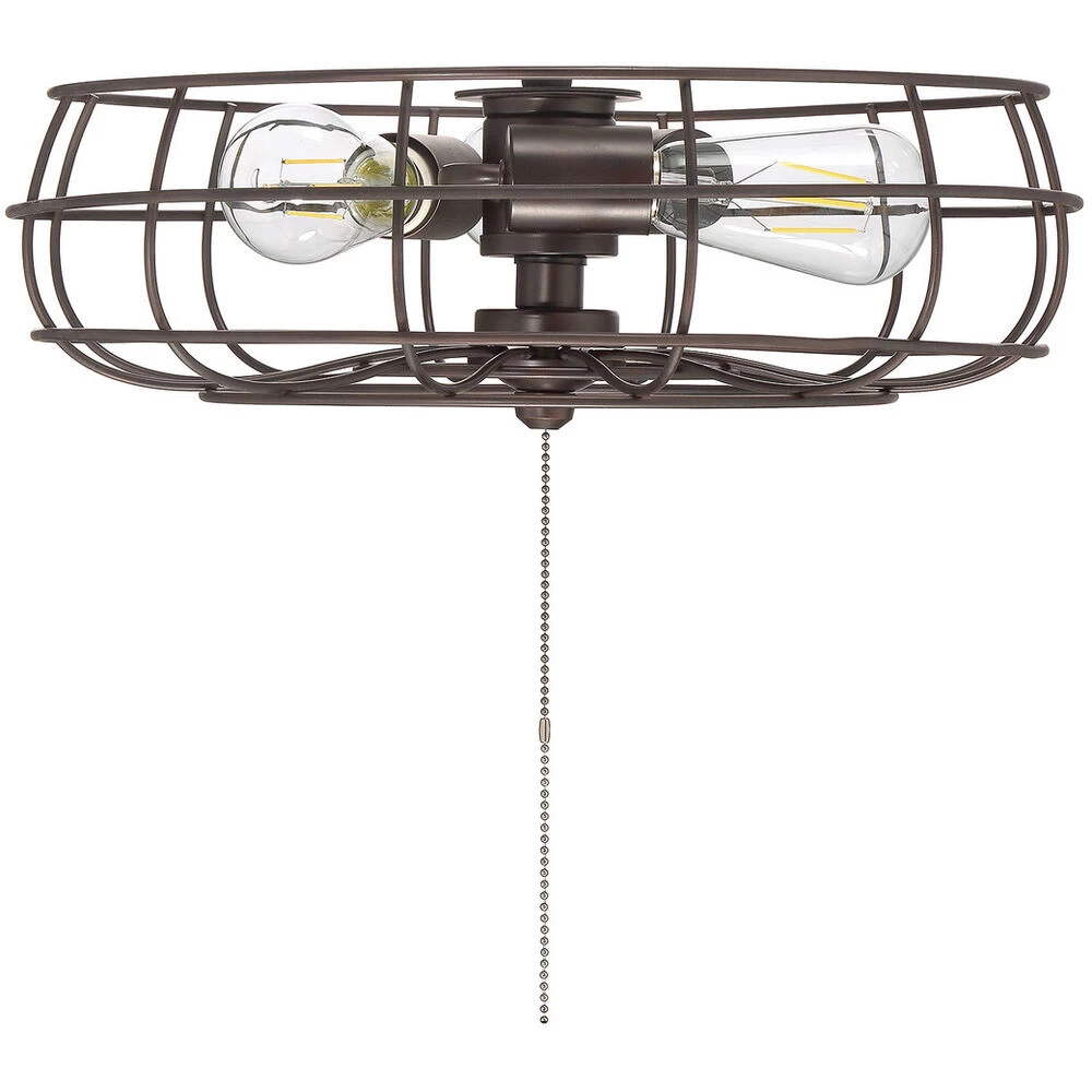 Contemporary LED Oil Rubbed Bronze Ceiling Fan Light Kit 2 Contemporary LED Oil Rubbed Bronze Ceiling Fan Light Kit - Image 2