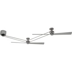 Kellan Brushed Nickel Ceiling Fan Motor, Blades Sold Separately, Motor Only -Electric Fan Promotion Store ma7966bn ha7966bn 2