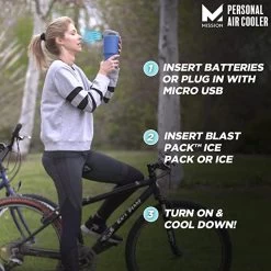 Mission Instant Cooling Fan - Cobalt Blue 11 Mission Instant Cooling Fan - Cobalt Blue -Electric Fan Promotion Store mission instant cooling fan cobalt blue 152