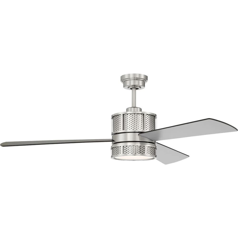 Morrison 52 Inch Brushed Polished Nickel With Brushed Nickel/Flat Black Blades Ceiling Fan 2 Morrison 52 Inch Brushed Polished Nickel With Brushed Nickel/Flat Black Blades Ceiling Fan - Image 2