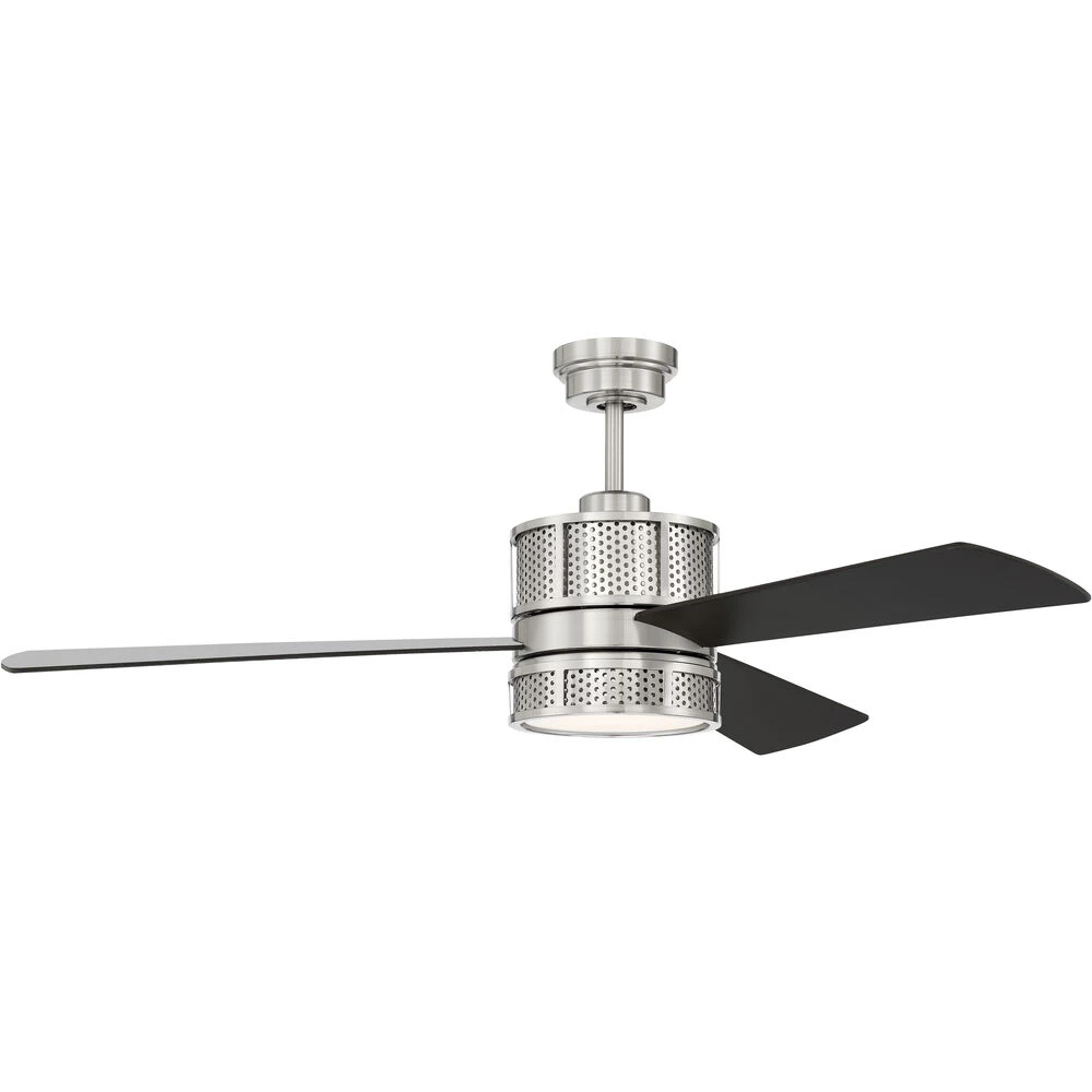 Morrison 52 Inch Brushed Polished Nickel With Brushed Nickel/Flat Black Blades Ceiling Fan 4 Morrison 52 Inch Brushed Polished Nickel With Brushed Nickel/Flat Black Blades Ceiling Fan - Image 4