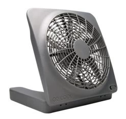O2 Cool Treva 10in Battery Operated Indoor/Outdoor Fan With Adapter
