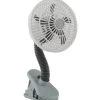 O2 Cool 4-Inch Battery Powered Clip On Fan