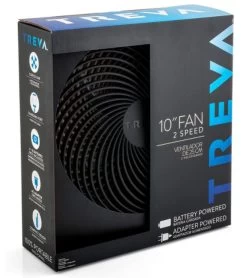 O2Cool Treva 10in Battery Operated Portable Fin Fan With AC Adapter -Electric Fan Promotion Store o2 cool treva 10 battery operated portable fin fan with ac adapter 69