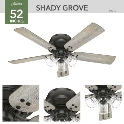 Shady Grove 52 Inch Noble Bronze With Barnwood/Golden Maple Blades Ceiling Fan -Electric Fan Promotion Store ohegyrzjop211h9t0sjs