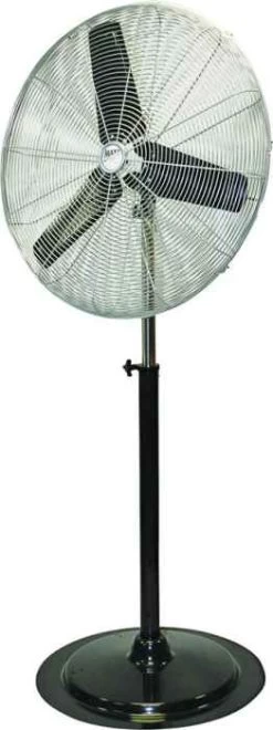 30-Inch Black High-Velocity Pedestal Fan