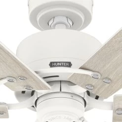 Gilrock 52 Inch Matte White With Light Oak/Golden Maple Blades Ceiling Fan -Electric Fan Promotion Store q1xznhvpfqbmo4elbaoc