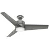 Havoc 54 Inch Matte Silver Outdoor Ceiling Fan