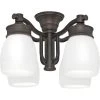 Casablanca Charlotte 4 Light Fluorescent Brushed Cocoa Fan Light Kits