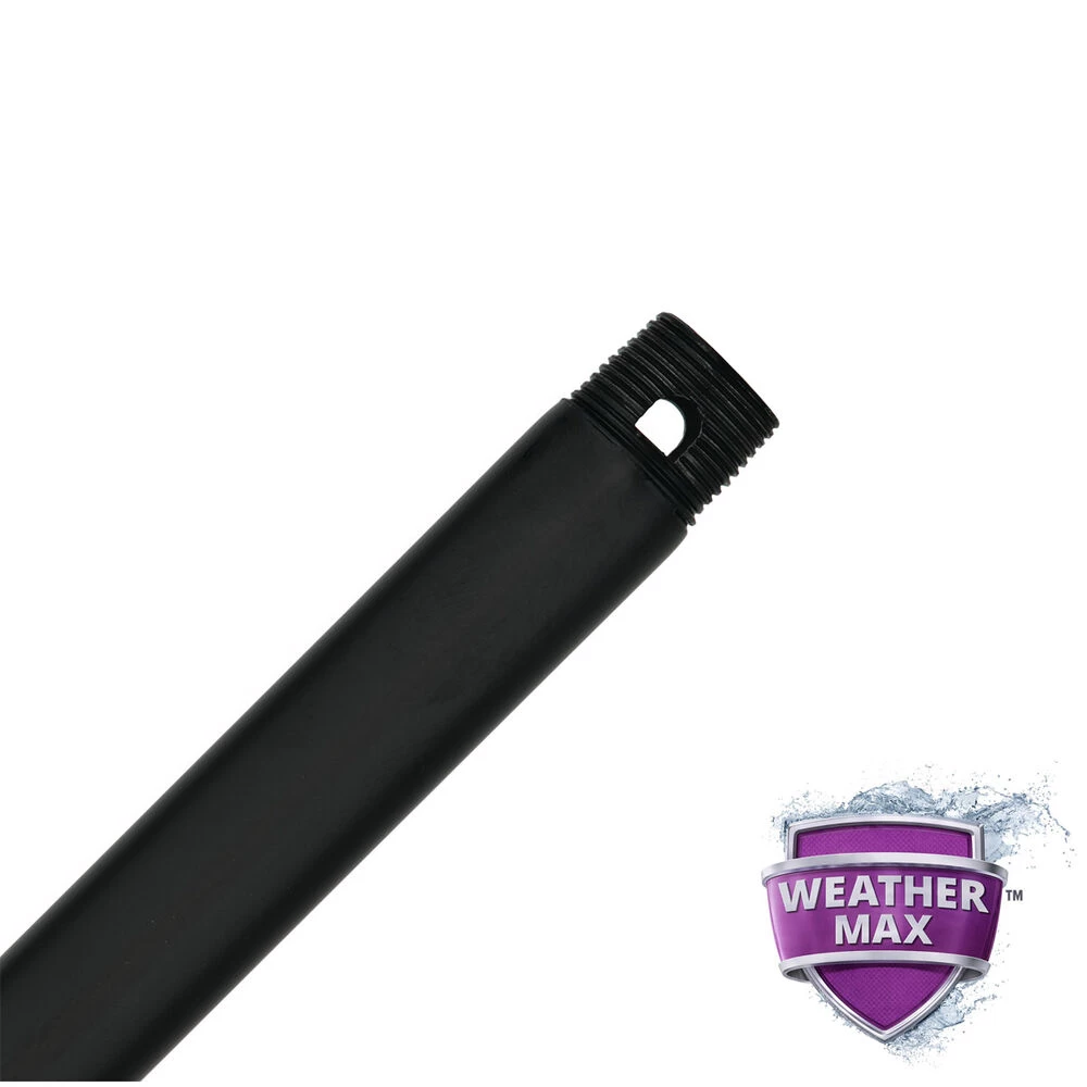Fan Accessory Matte Black Fan Downrod, 48" WeatherMax 2 Fan Accessory Matte Black Fan Downrod, 48" WeatherMax - Image 2