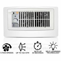 Suncourt Flush Fit Smart Register Booster Fan With Adaptor Plate