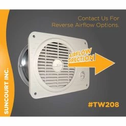 Suncourt ThruWall Room To Room Fan Hard Wire -Electric Fan Promotion Store suncourt thruwall room to room fan hard wire 11