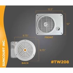 Suncourt ThruWall Room To Room Fan Hard Wire -Electric Fan Promotion Store suncourt thruwall room to room fan hard wire 12