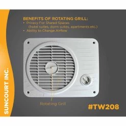Suncourt ThruWall Room To Room Fan Hard Wire -Electric Fan Promotion Store suncourt thruwall room to room fan hard wire 13