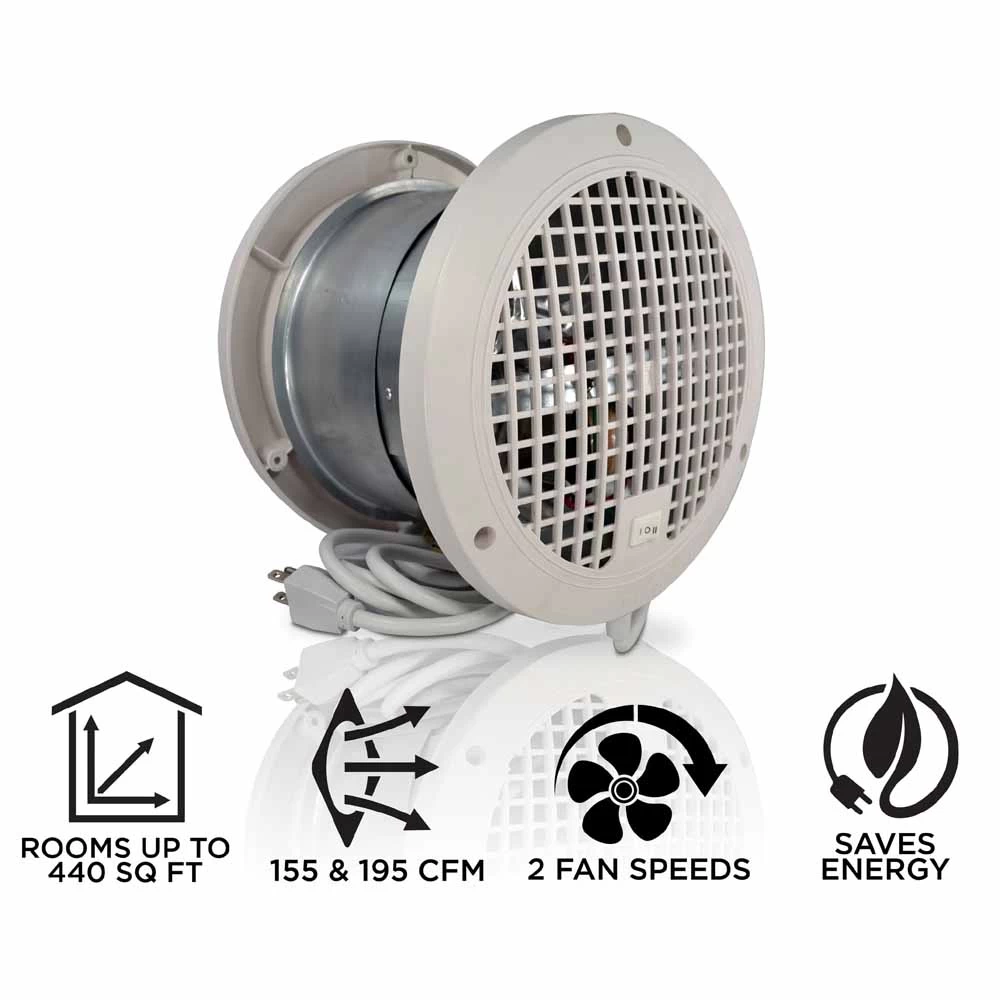 Suncourt ThruWall Room To Room Fan Plug-in 1 Suncourt ThruWall Room To Room Fan Plug-in