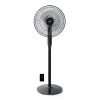 Sunpentown 16in DC-Motor Energy Saving Stand Fan With Remote And Timer - Piano Black