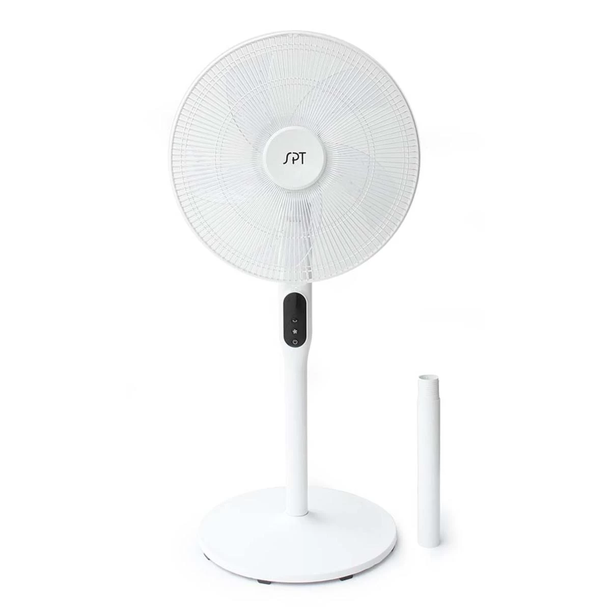 Sunpentown 16in DC-Motor Energy Saving Stand Fan With Remote And Timer - Piano White 2 Sunpentown 16in DC-Motor Energy Saving Stand Fan With Remote And Timer - Piano White - Image 2