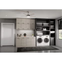 Bartlett 44 Inch Brushed Nickel With Light Gray Oak Blades Ceiling Fan -Electric Fan Promotion Store uh28j551o3yf29vgtg1m