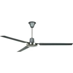 Utility 56 Inch Titanium/Brushed Polished Nickel With Titanium Blades Ceiling Fan In Titanium And Brushed Polished Nickel