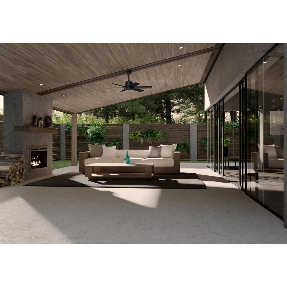 Kennicott 44 Inch Matte Black Outdoor Ceiling Fan 3 Kennicott 44 Inch Matte Black Outdoor Ceiling Fan - Image 3