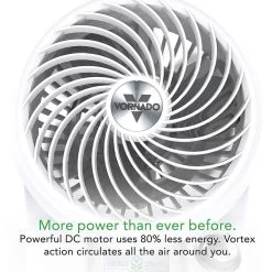 Vornado 133DC Energy Smart Compact Air Circulator Fan With Variable Speed Control - White -Electric Fan Promotion Store vornado 133dc energy smart compact air circulator fan with variable speed control white 97