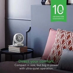 Vornado 133DC Energy Smart Compact Air Circulator Fan With Variable Speed Control - White -Electric Fan Promotion Store vornado 133dc energy smart compact air circulator fan with variable speed control white 98