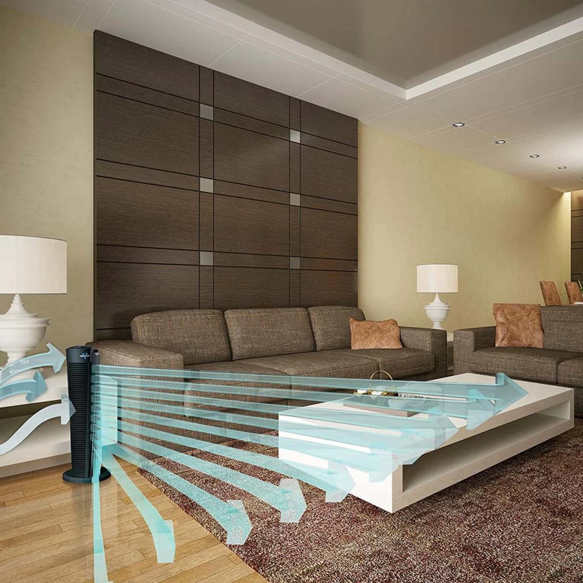 Vornado 154 - 32in Whole Room Air Circulator Tower Fan - Black 3 Vornado 154 - 32in Whole Room Air Circulator Tower Fan - Black - Image 3