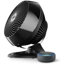 Vornado 660 AE Large Whole Room Works 4 Speeds Air Circulator Fan With Alexa Enabled - Black