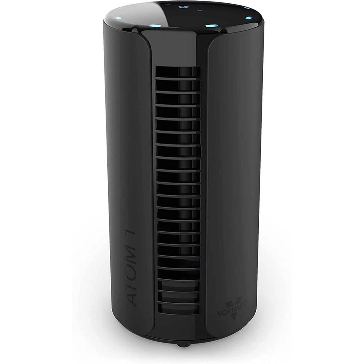 Vornado Atom 1 Oscillating Small Air Circulator Tower Fan With 4 Speeds And Touch Controls - Black 1 Vornado Atom 1 Oscillating Small Air Circulator Tower Fan With 4 Speeds And Touch Controls - Black