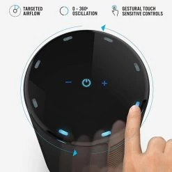 Vornado Atom 1 Oscillating Small Air Circulator Tower Fan With 4 Speeds And Touch Controls - Black 8 Vornado Atom 1 Oscillating Small Air Circulator Tower Fan With 4 Speeds And Touch Controls - Black -Electric Fan Promotion Store vornado atom 1 oscillating small air circulator tower fan with 4 speeds and touch controls black 109