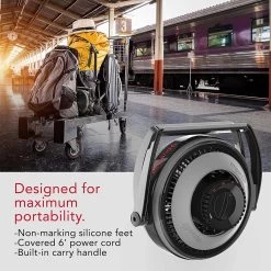 Vornado Expand6 Small Travel Air Circulator Fan With Collapsible Body, Built-in Carry Handle, Integrated Cord Storage, Multi-Directional Airflow - Black/Gray -Electric Fan Promotion Store vornado expand6 small travel air circulator fan with collapsible body built in carry handle integrated cord storage multi directional airflow black gray 103