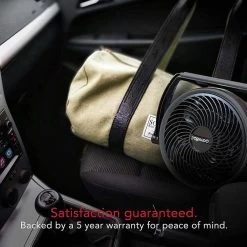 Vornado Expand6 Small Travel Air Circulator Fan With Collapsible Body, Built-in Carry Handle, Integrated Cord Storage, Multi-Directional Airflow - Black/Gray -Electric Fan Promotion Store vornado expand6 small travel air circulator fan with collapsible body built in carry handle integrated cord storage multi directional airflow black gray 104