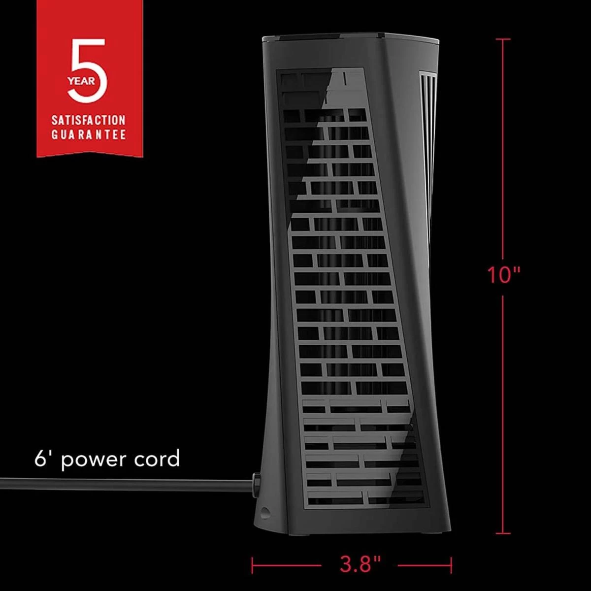 Vornado HELIX1 Personal Desktop Tower Fan With 2 Speed Settings, Touch Controls - Black 4 Vornado HELIX1 Personal Desktop Tower Fan With 2 Speed Settings, Touch Controls - Black - Image 4