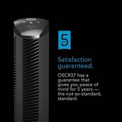 Vornado OSCR37 37in Oscillating Air Circulator Tower Fan With Remote, Timer And Touch Controls - Black -Electric Fan Promotion Store vornado oscr37 37 oscillating air circulator tower fan with remote timer and touch controls black 103