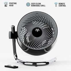 Vornado Pivot6 Whole Room Air Circulator Fan With 4 Speeds, Remote Control, Rotating Axis - Black 9 Vornado Pivot6 Whole Room Air Circulator Fan With 4 Speeds, Remote Control, Rotating Axis - Black -Electric Fan Promotion Store vornado pivot6 whole room air circulator fan with 4 speeds remote control rotating axis black 103