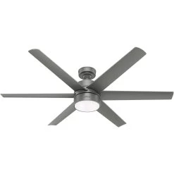 Solaria 60 Inch Matte Silver Outdoor Ceiling Fan