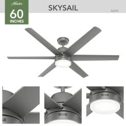 Skysail 60 Inch Fresh White Outdoor Ceiling Fan -Electric Fan Promotion Store y1rp1ghkkdhncopbrjbb