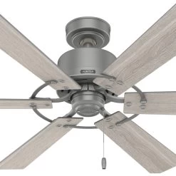 Gilrock 52 Inch Matte Silver With Light Gray Oak/Warm Grey Oak Blades Ceiling Fan -Electric Fan Promotion Store y93rmydy0qka1pehpbw1