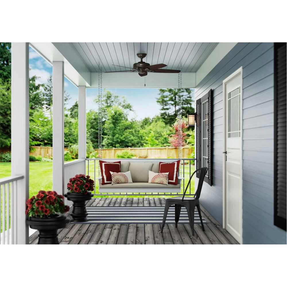 Builder 52 Inch New Bronze With Stained Oak/Medium Walnut Blades Outdoor Ceiling Fan 3 Builder 52 Inch New Bronze With Stained Oak/Medium Walnut Blades Outdoor Ceiling Fan - Image 3