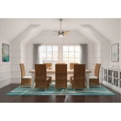 Loki 36 Inch Polished Nickel With Light Gray Oak/Drifted Oak Blades Ceiling Fan -Electric Fan Promotion Store zdv04auqzfhcpzjkpvan