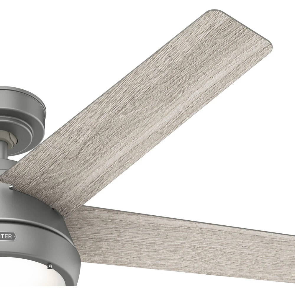 Burroughs 52 Inch Matte Silver With Light Gray Oak Blades Ceiling Fan 14 Burroughs 52 Inch Matte Silver With Light Gray Oak Blades Ceiling Fan - Image 14