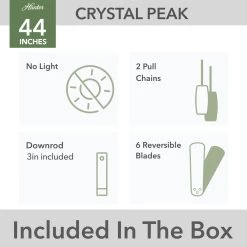 Gilrock 52 Inch Matte Silver With Light Gray Oak/Warm Grey Oak Blades Ceiling Fan -Electric Fan Promotion Store zh44jdkctrnv0zuyzdfg 1