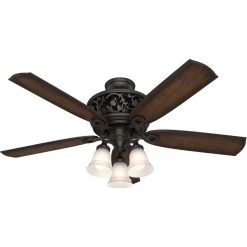 Promenade 54 Inch Brittany Bronze With Burnished Cherry/Cherry Blades Ceiling Fan